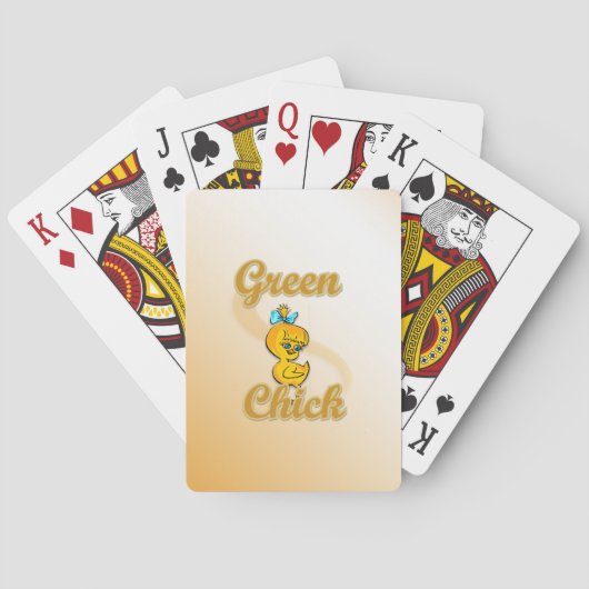 Green Chick Speelkaarten (Achterkant)