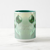 Green Christmas Ball Holiday Mug (Centre)