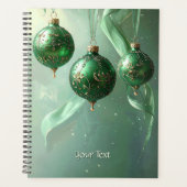 Green Christmas Ball Holiday Planner (Devant)