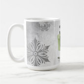 Green Christmas Cadeau de vacances Mug (Gauche)