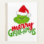 Green Christmas Creature with Winter Elements  Planner (Voorkant)