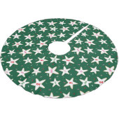 Green Christmas Star Cookie Tree Skirt Kerstboom Rok (Gekanteld)