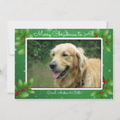 Green Christmas Twinkings Stars Big Carte photo (Devant)