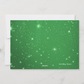 Green Christmas Twinkings Stars Big Carte photo (Dos)