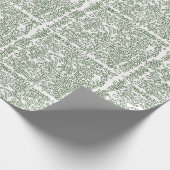 Green Christmas wrapping paper Cadeaupapier (Hoek)