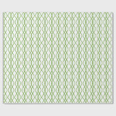 Green Christmas Wrapping Paper Cadeaupapier (Vlak)