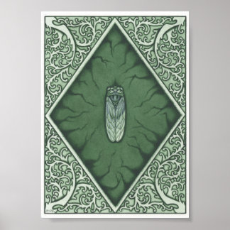 Green Cicada Poster