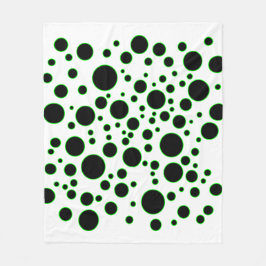 Green Circle Pattern Modern Abstract Blanket Fleece Deken
