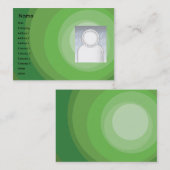 Green Circle Shades - Chubby Visitekaartje (Voorkant / Achterkant)