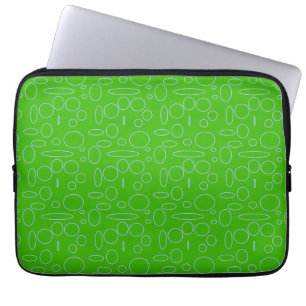 Green Circles Electronics Bag Laptop Sleeve