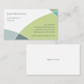 Green Circles Retro Visitekaartje (Voorkant / Achterkant)