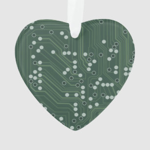 Green Circuit Board Arrière - plan Art Motif