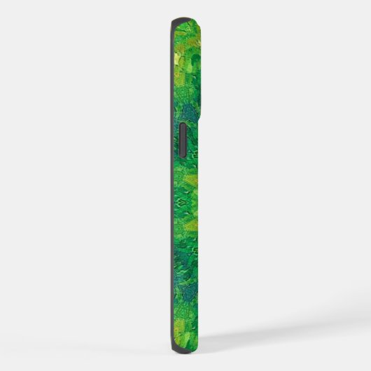 Green Circular Pattern Phone Case (Côté droit)