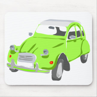 Green Citroen 2 CV Mousemat Muismat
