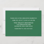 Green Classy Keys Graduation Invitation (Dos)