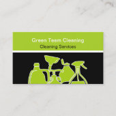 Green Cleaning Moderne Unieke Visitekaartjes (Voorkant)