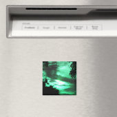 Green Clouded Sunrise Magnet Magneet (Insitu (Vaatwasser))