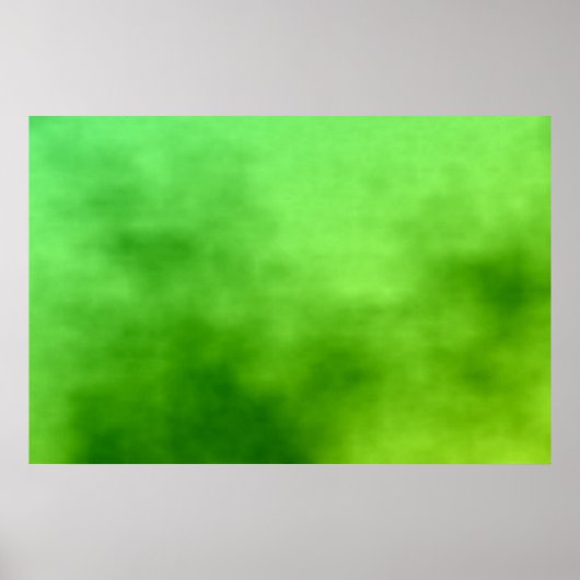 Green Cloudy Zee Poster (Voorkant)