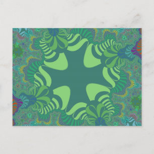 Green Clover Cross Briefkaart