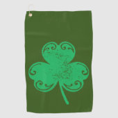 Green Clover Golfhanddoek (Voorkant)