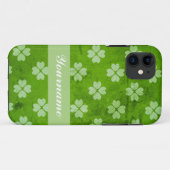Green Clover Hearts Case-Mate iPhone Case (Achterkant (horizontaal))