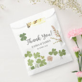Green Clover Leaf St Patricks Day Bedankt Bedankzakje (Gezegeld)