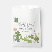 Green Clover Leaf St Patricks Day Bedankt Bedankzakje (Voorkant)