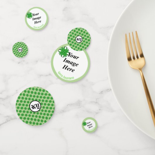 Green Clover Ribbon door Kenneth Yoncich Confetti (Groep)