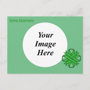 Green Clover Ribbon Sjabloon door Kenneth Yoncich Briefkaart