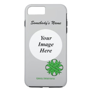 Green Clover Ribbon Tmpl van Kenneth Yoncich iPhone 8 Plus / 7 Plus Hoesje
