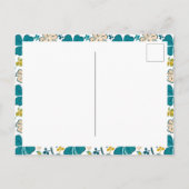 Green Clover Shamrock Pattern St. Patrick's Day Briefkaart (Achterkant)