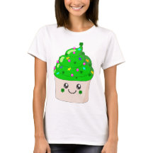 Green Clover St Patricks Day Cute Cupcake