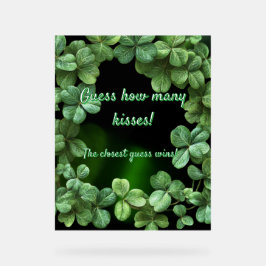 Green Clovers Baby shower Acryl Bord