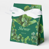 Green Clovers Baby shower Bedankdoosjes (Voorkant Zijde)