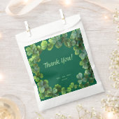 Green Clovers Baby shower Bedankzakje (Geknipt)