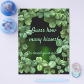 Green Clovers Baby shower Flyer (Enkel)