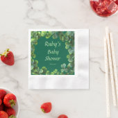 Green Clovers Baby shower Servet (Insitu)
