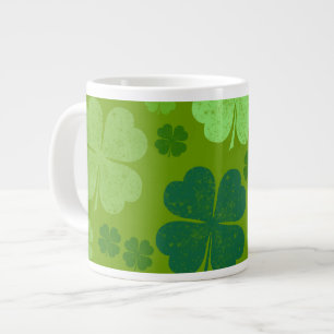 Green Clovers, Lucky Clovers, Saint Patrick's Day Extra Grote Beker