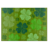 Green Clovers, Lucky Clovers, Saint Patrick's Day Snijplank (Voorkant)