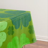 Green Clovers, Lucky Clovers, Saint Patrick's Day Tafelkleed (Voorbeeld)