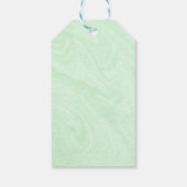 Green Clovers met FAUX Gold Foil Lijst Birthday Cadeaulabel (Achterkant)