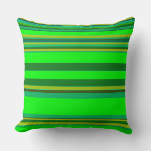 Green Color Stripe Gepersonaliseerd Designer Pillo Kussen