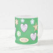 Green colour Shapes mug (Devant droit)