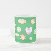 Green colour Shapes mug (Devant gauche)
