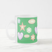 Green colour Shapes mug (Gauche)