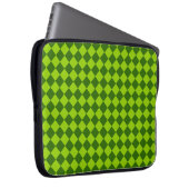 Green Combination Diamond Pattern van STaylor Laptop Sleeve (Voorkant Rechts)