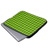 Green Combination Diamond Pattern van STaylor Laptop Sleeve (Voorkant onderkant)