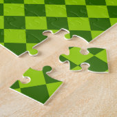 Green Combination Diamond Pattern van STaylor Legpuzzel (Zijkant)