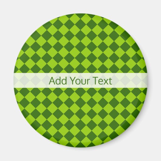 Green Combination Diamond Pattern van STaylor Magneet (Voorkant)