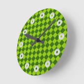 Green Combination Diamond Pattern van STaylor Ronde Klok (Hoek)